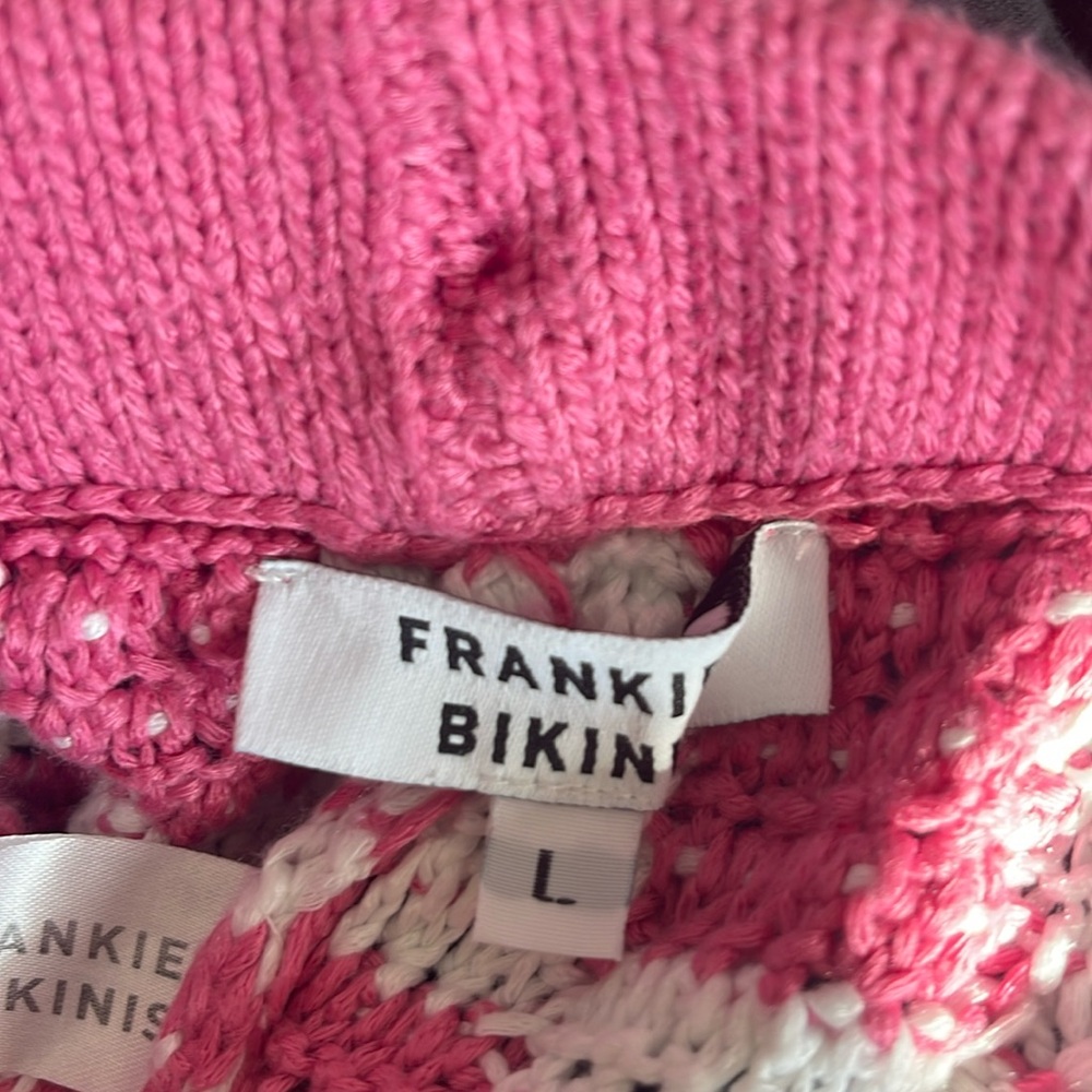 Frankies Bikinis Crotchet short shirt set